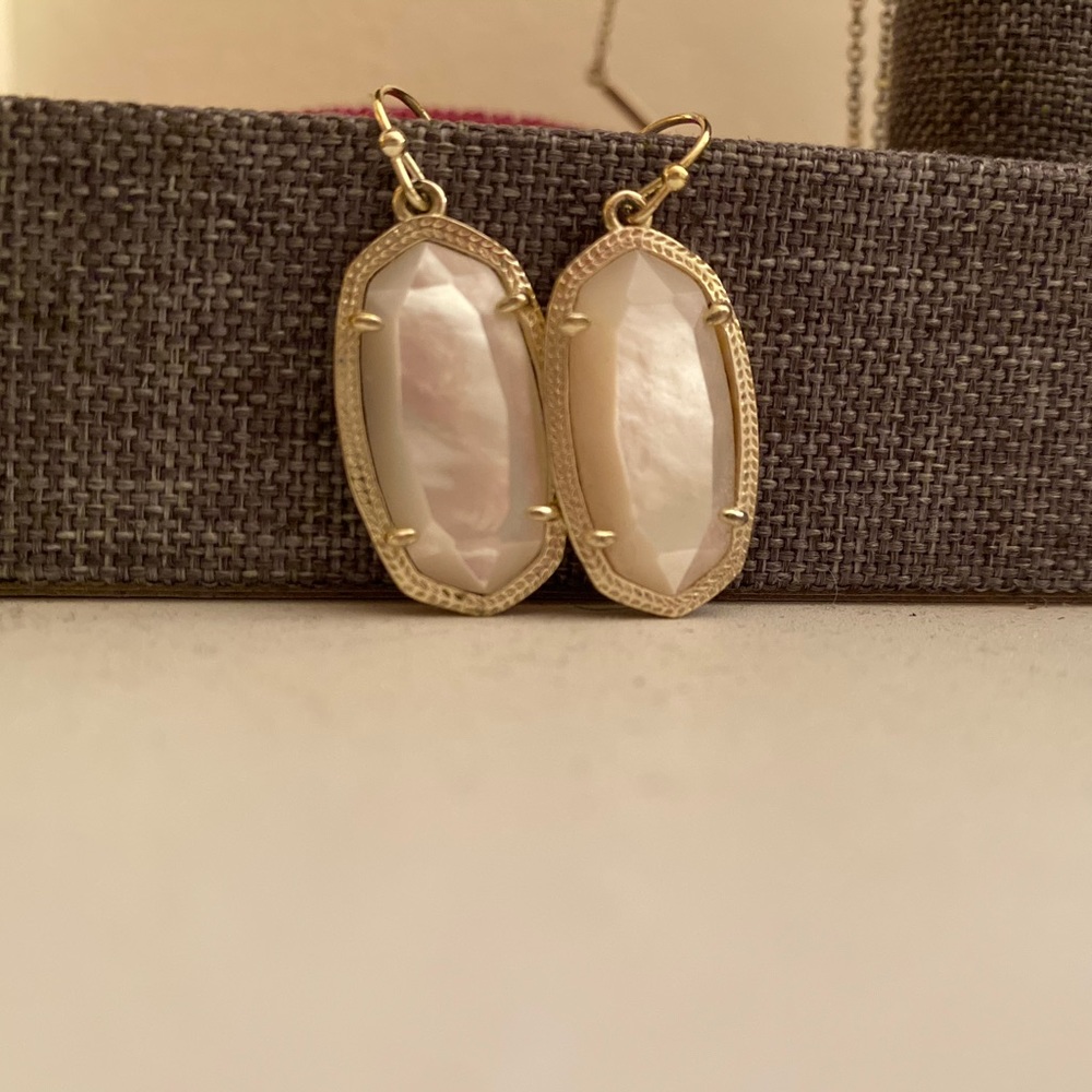 Kendra Scott White Earrings